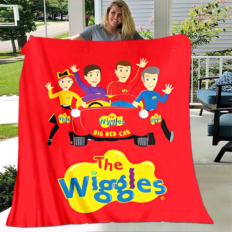 1pc Blanket The Wiggles Print Design, Lightweight Blanket for Sofa, Bed- Soft &Warm, Gift for All Seasons Like Christmas, Halloween