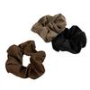 Elastisches Seidenähnliches Haargummi für Damen Haarringe Elegante geraffte seidenähnliche Scrunchies Übergroßes Haarband Haargummi