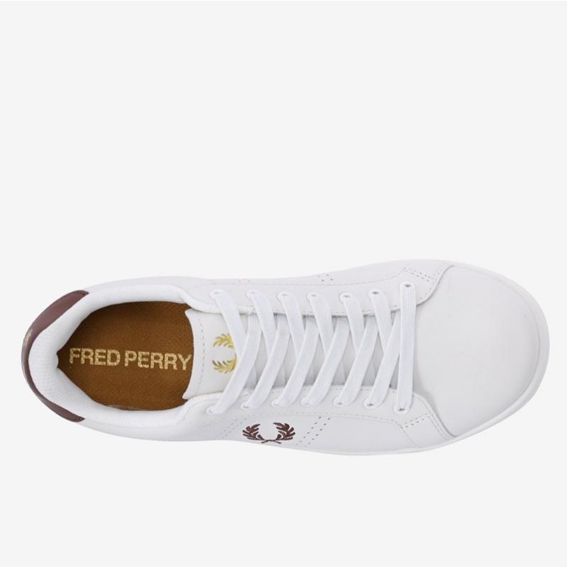 Fred Perry B721 Leather Sneakers White Sfpm2416312 U59