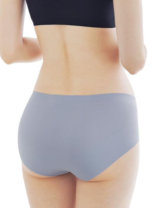 

Бесшовные женские трусики Bambi Water гладкие и однотонные, нижнее белье, доступна координация, удобные, с глубокой посадкой, (LL, Сине-серый)