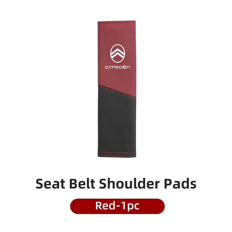 

Leather Safety Seat Belt Shoulder Cover Protection Padding Pad For Citroen C5 C1 C2 C6 C4L DS3 DS4 DS5 C-Elysee Grand Berlingo