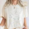 Vintage Peacock Floral Shirt, Chinoiserie Bird Graphic Tee, Aesthetic Botanical Women Tshirt, Comfort Colors Floral Shirt, Nature Lover Gift
