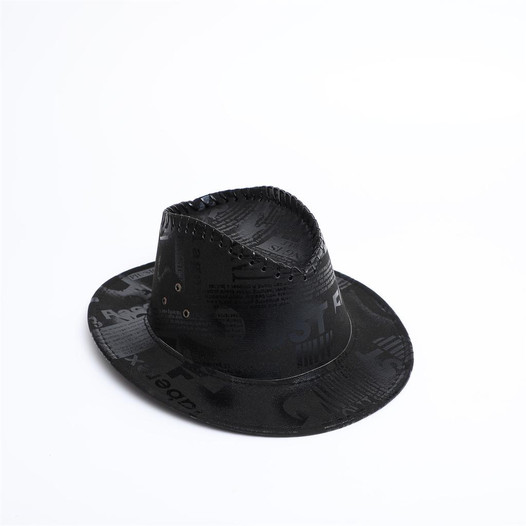 British Jazz Hat Season New Men And Women Couples Woolen Hat Trendy Simple Felt Big Eaves Hat