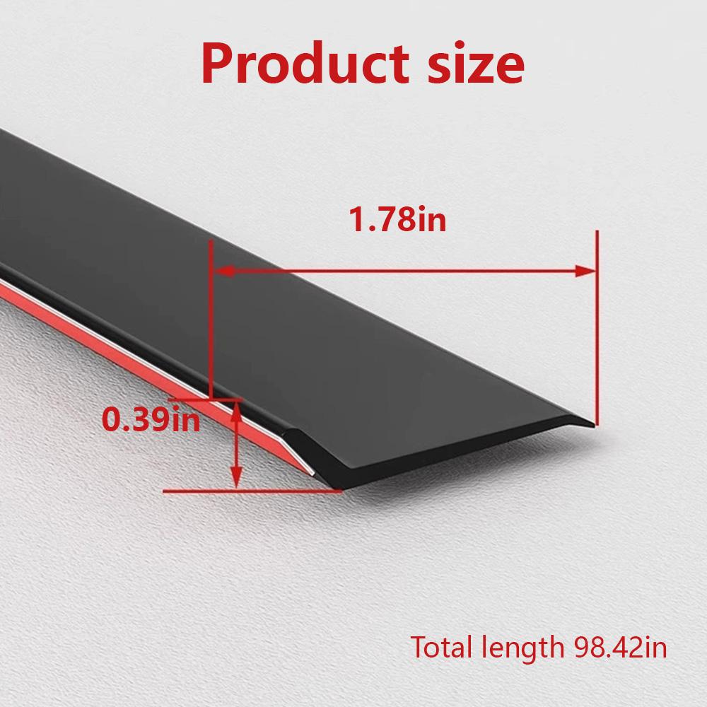 2.5m Universal Rainproof Strip For Car Door Window Seal Adhesive Rubber Weather Guard Trim Self Adhesive Window Seal Strip