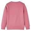 Sweatshirt pour enfants velours patchwork framboise 5 dimensions disponibles