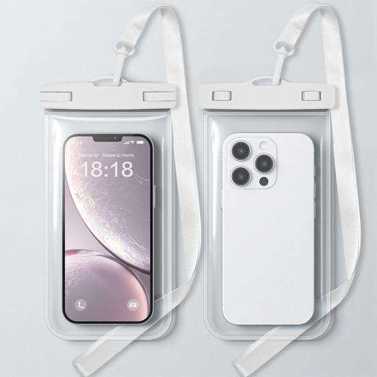 Waterproof Cell Phone Pouch Underwater Cell Phone Dry Bag Case Lanyard Beach Swimming Kayaking Boating Clear Phone Holder Protector