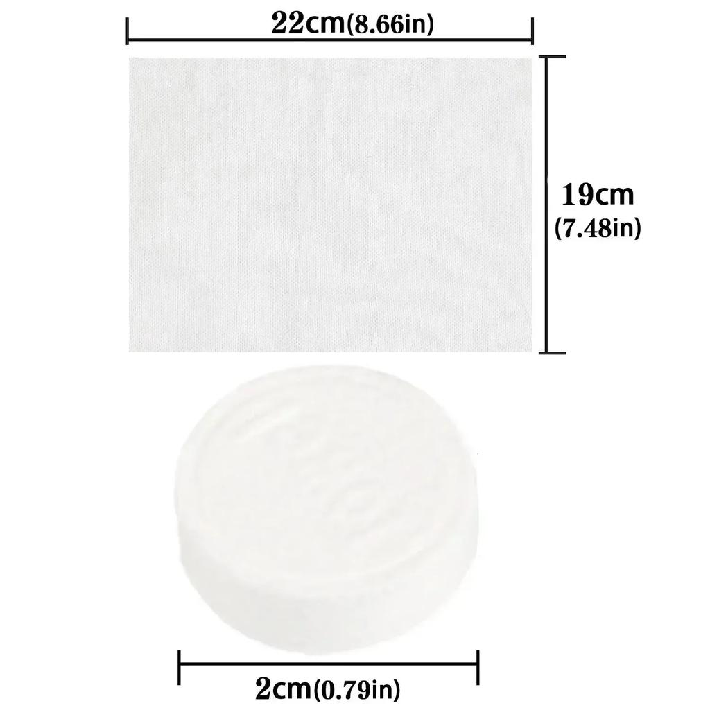 100PCS Camping Compressed Towels – Disposable Travel Face & Wash Towels, Absorbent & Portable for Outdoor, Hotel & Tactical Use