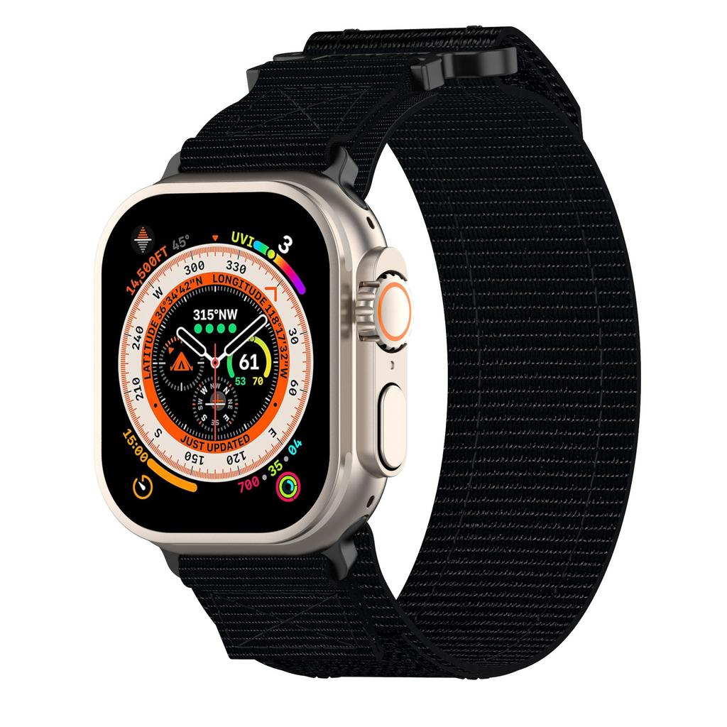 Nylon Band For Apple Watch 10 42mm/9 8 7 41mm/SE (2023) (2022)/SE 6 5 4 40mm/3 2 1 38mm Watchband with Connector
