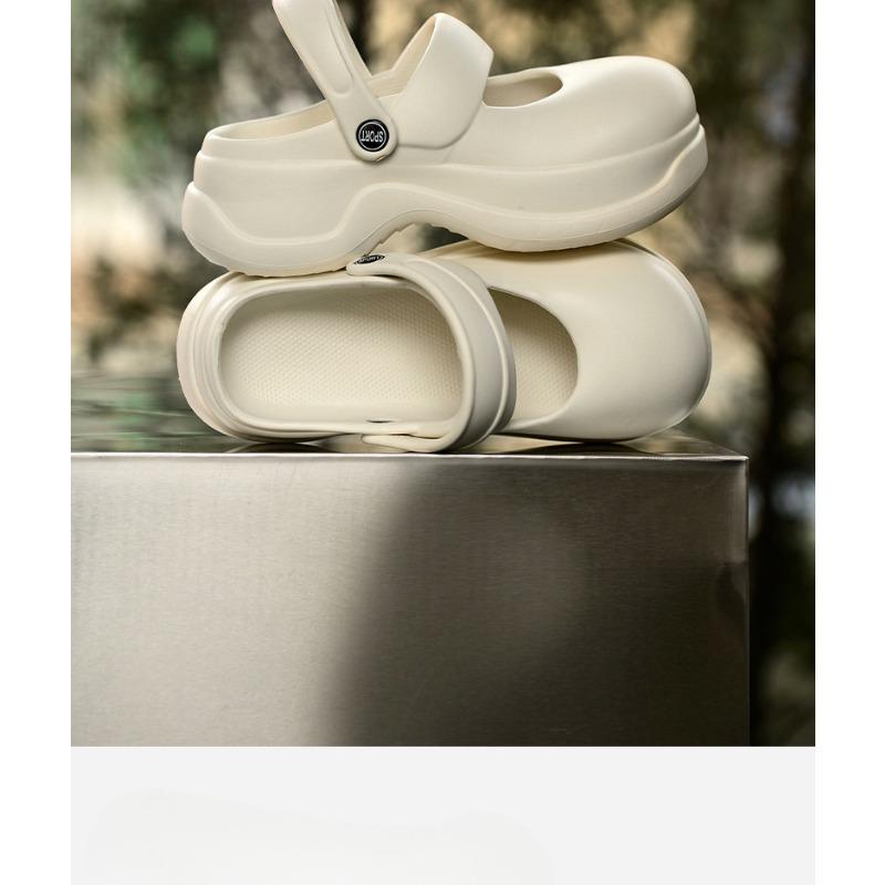Thick-soled Height-increasing Shoes, Fashionable and Versatile, Beach Flip-flops, Breathable and Anti-slip Clogs