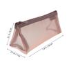 Transparent Mesh Pencil Bag for Storage 3Pcs Large Capacity Triangular Cases