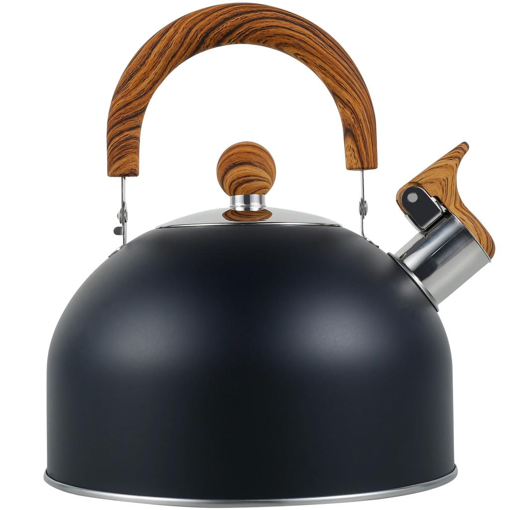 2.5L Stainless Steel Kettle Whistling Teapots Stove Top Rustproof Water Pots Induction Cooker Gas Safe Boil Water Tea and Milk