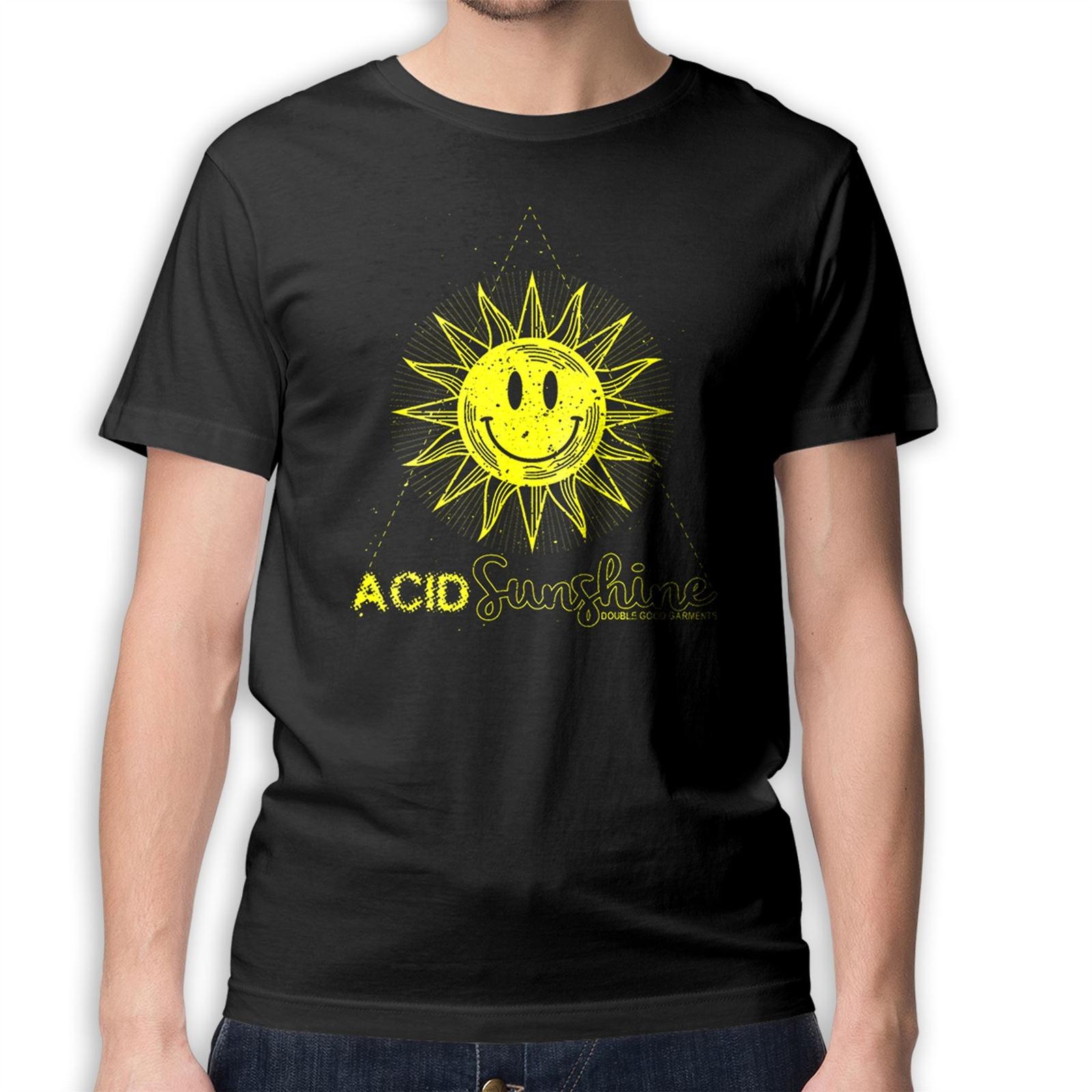 Футболка Acid Sunshine - Эйсид-хаус Танцевальная музыка Рейв Диджей Олдскул EDM Ибица 3XL