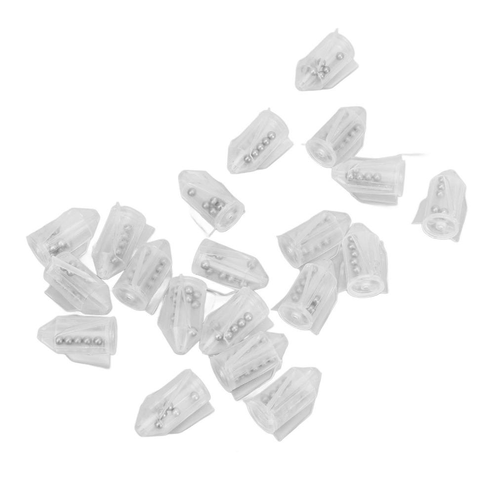 20PCS PVC Bait Weight Rattles Multifunctional Fishing Bait Rattles Fishing Lure Rattles  For Catfish