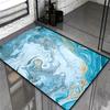 Marble Texture Pattern Entrance Doormat Floor Mat for Bathroom Non Slip Bath Mats Soft Carpet Shower Tub Outdoor Doormats Decor