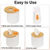 uxcell Round Tissue Box Cover with Lid, Toilet Paper Holder for Home, Bathroom, and Office Use, White