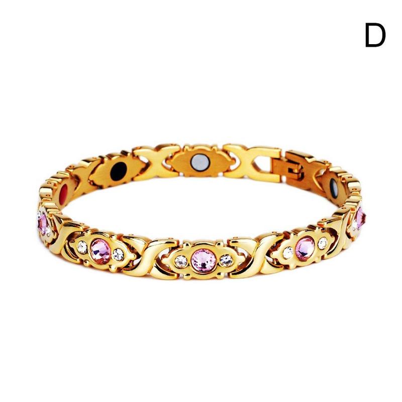 Trendy 4-Color Magnetic Therapy Bracelet Twisted Slimming Bangle Healthcare Jewelry Adjustable Design Comfortable to Wear Fashio