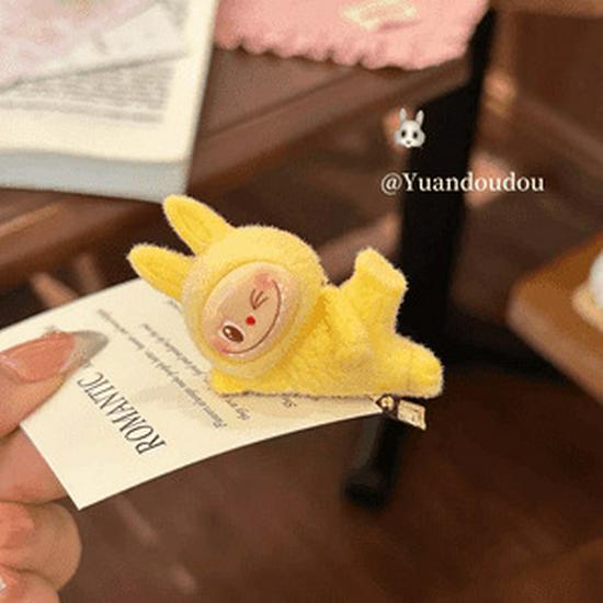 Labubu Cute Cartoon Duckbill Hair Clip - Girlish Side Bangs Accessory for Women & Kids