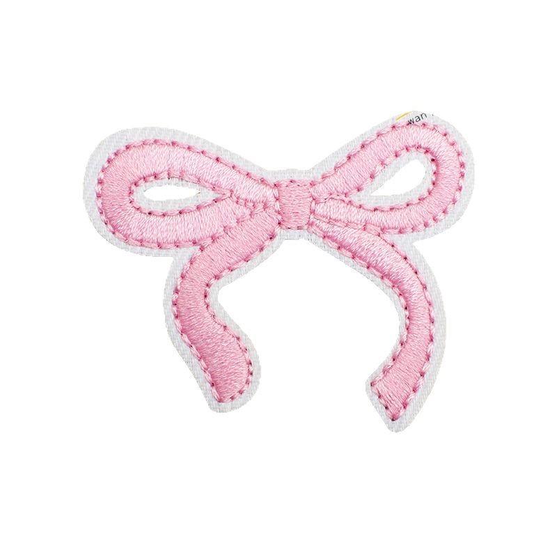 Headgear Dress Up Bow Embroidery Cloth Sticker Clothes Bag Patch Sticker Cherry Bow Computer Embroidery Label Ironing
