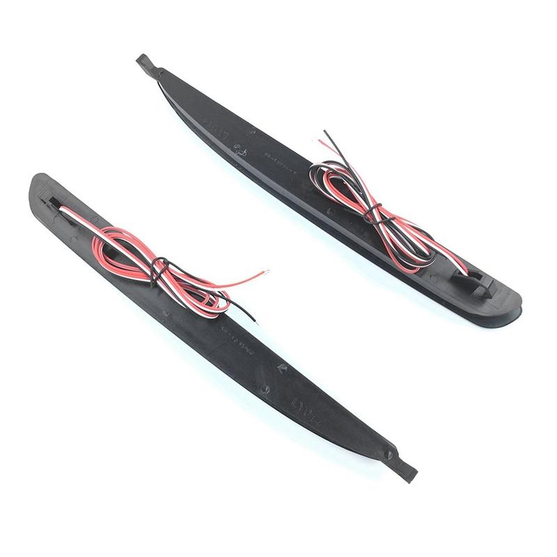 Precise 1Pair Rear Bumper Light Smoked Lens LED Rear Bumper Reflector Tail Brake Stop Light For Mazda 6 2003-2008