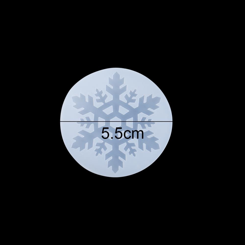 

New Christmas Multi Shapes Snowflake Pendant Silicone Mold Hanging Epoxy Resin Mould For DIY Christmas Tree Decor Jewelry Making