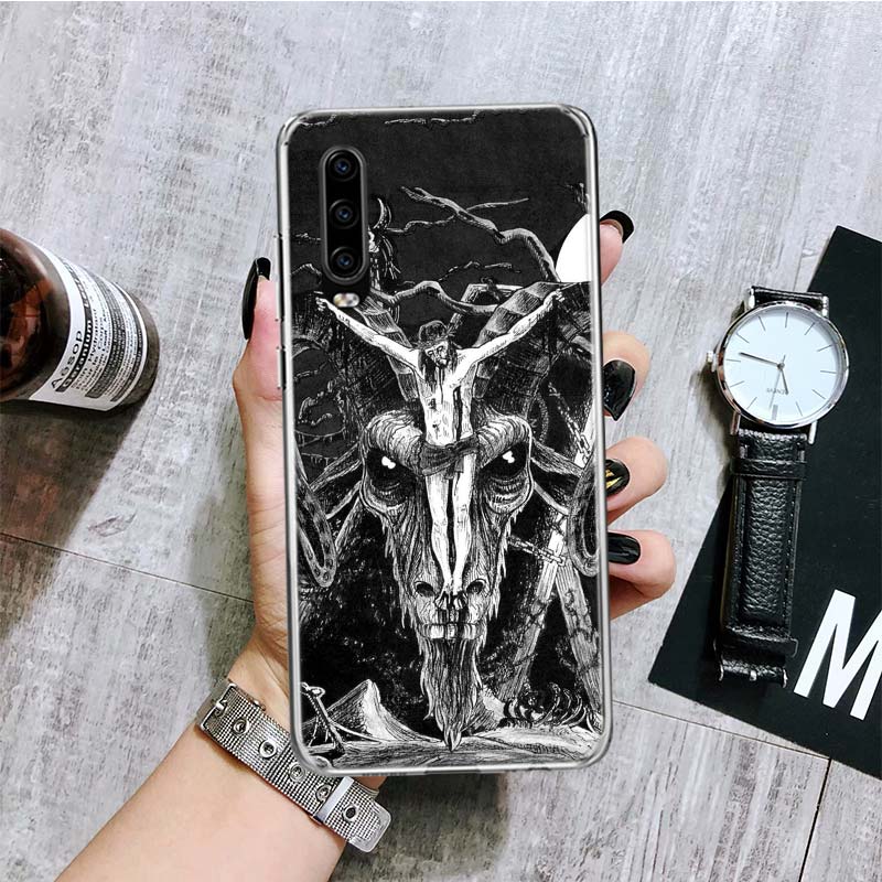 Satanistická koza Satan Ďábel Obal na telefon Pro Huawei P30 P40 P20 P10 P50 Mate 20 10 30 40 Lite Pro Plus Tiskový kryt Coque Shell