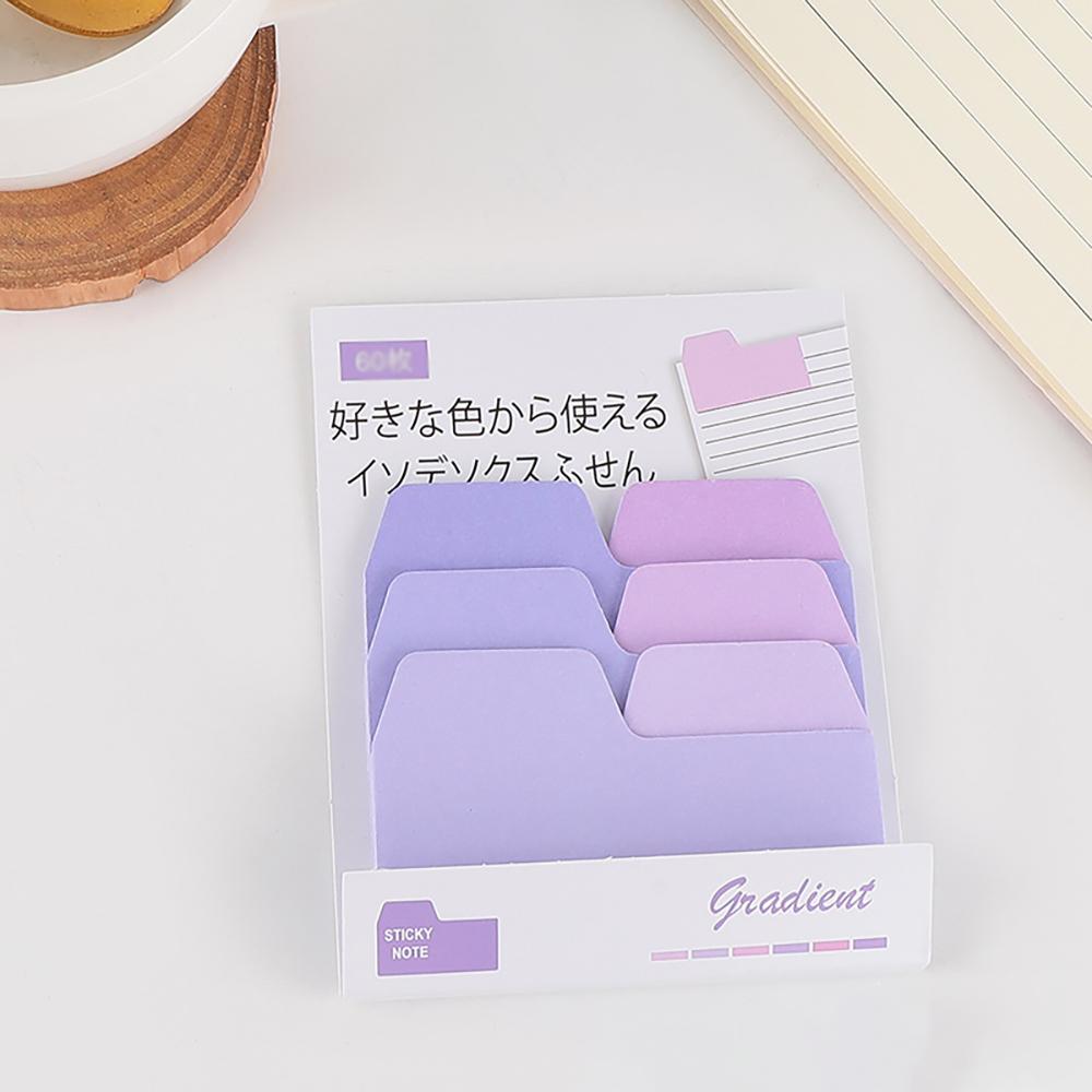 Colorful gradient index stickers, creative multi-color office account notes, fashionable message notes, and sticky notes