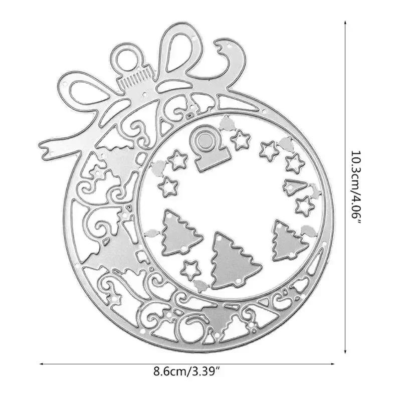 Schöne Weihnachtsmann-Stanzformen aus Metall für Kartenherstellung, Scrapbooking, Prägeschnitte, Schablone, Bastelstanzen