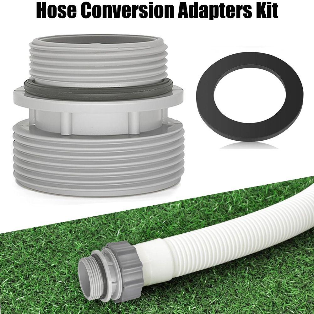 Short Pump Replacement 40mm To 1 1/2" Filter Port  Adaptor Filter Hose Conversion  Fit for Intex