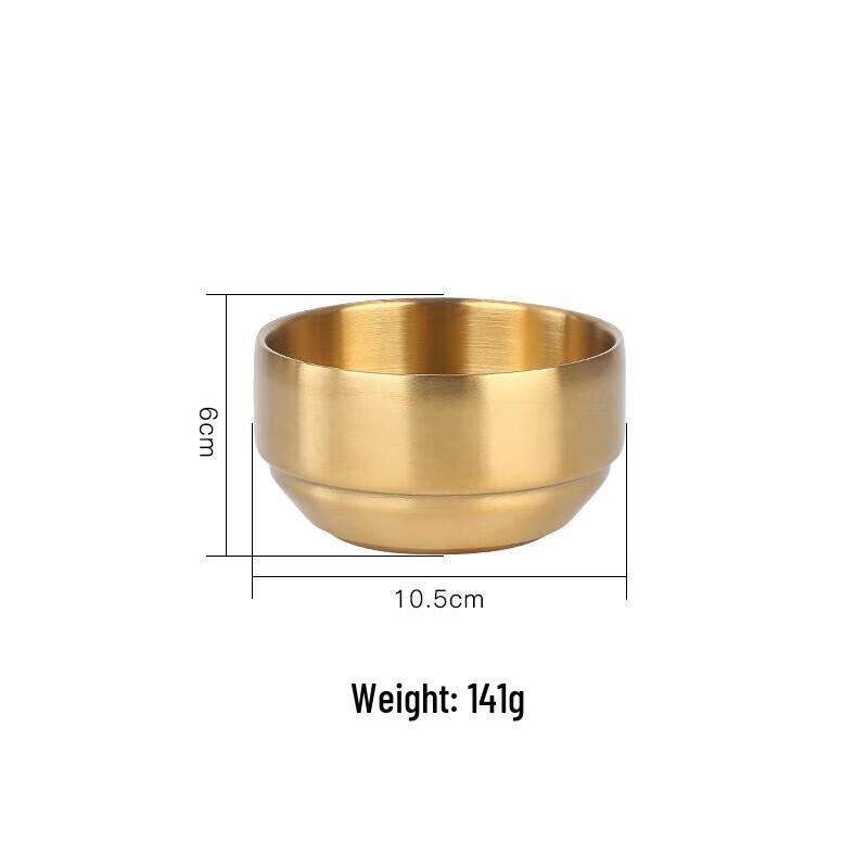 

304 Stainless Steel Double-Layer Korean Style Soup Bowl
