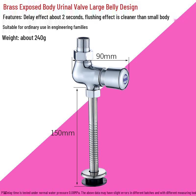 Anica Enjoy Manual Press Urinal Flush Valve