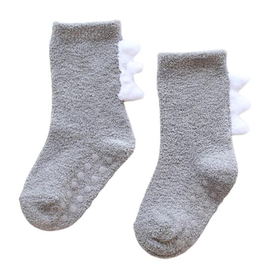 1 Pair Baby Socks Lovely Design Hand Washable Thickening Kids Cartoon Short Socks
