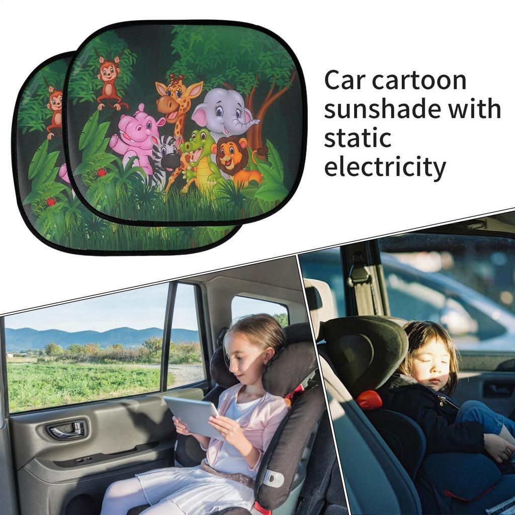 Car Window Covers Static Cling Films Stickers To Blocking UV Reusable Glare Blocker Shield Protection Windshield Covers For