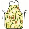 1pc Cute Avocado Print Apron with Adjustable Waistband & Suitable for Cooking, Gardening, Orchard Picking - Durable Easy-Clean Polyester Apron Suitabl