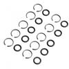 Wrench Retaining Ring Clip Set with O Rings Compatible with Pneumatic Use