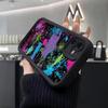 Spray-paint Graffiti Phone Case For IPhone Air 17 Pro Max 16 E 15 14 Pro Max 13 12 11 Mini Plus Soft Silicone Black Cover