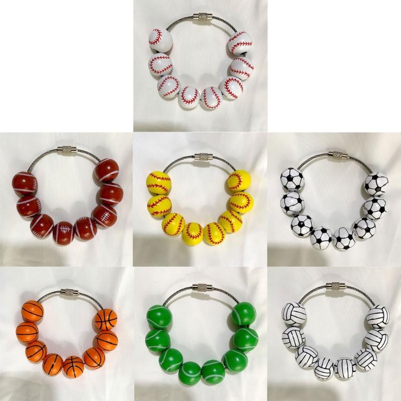 Baseball Shaped Sports Pendant Accessory Attractive Baseball Bag Embellishment Elegant Bag Hanging Ornament for Parties