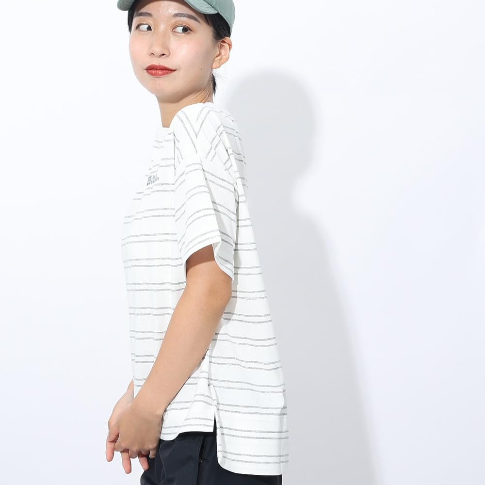 Jack Wolfskin Short Sleeve Striped JP UR TRUCK STRIPE T Everyday Wear Women's T-Shirt (TEXADRI Moisture-Wicking, Quick-Drying, Breathable) [5033801 /