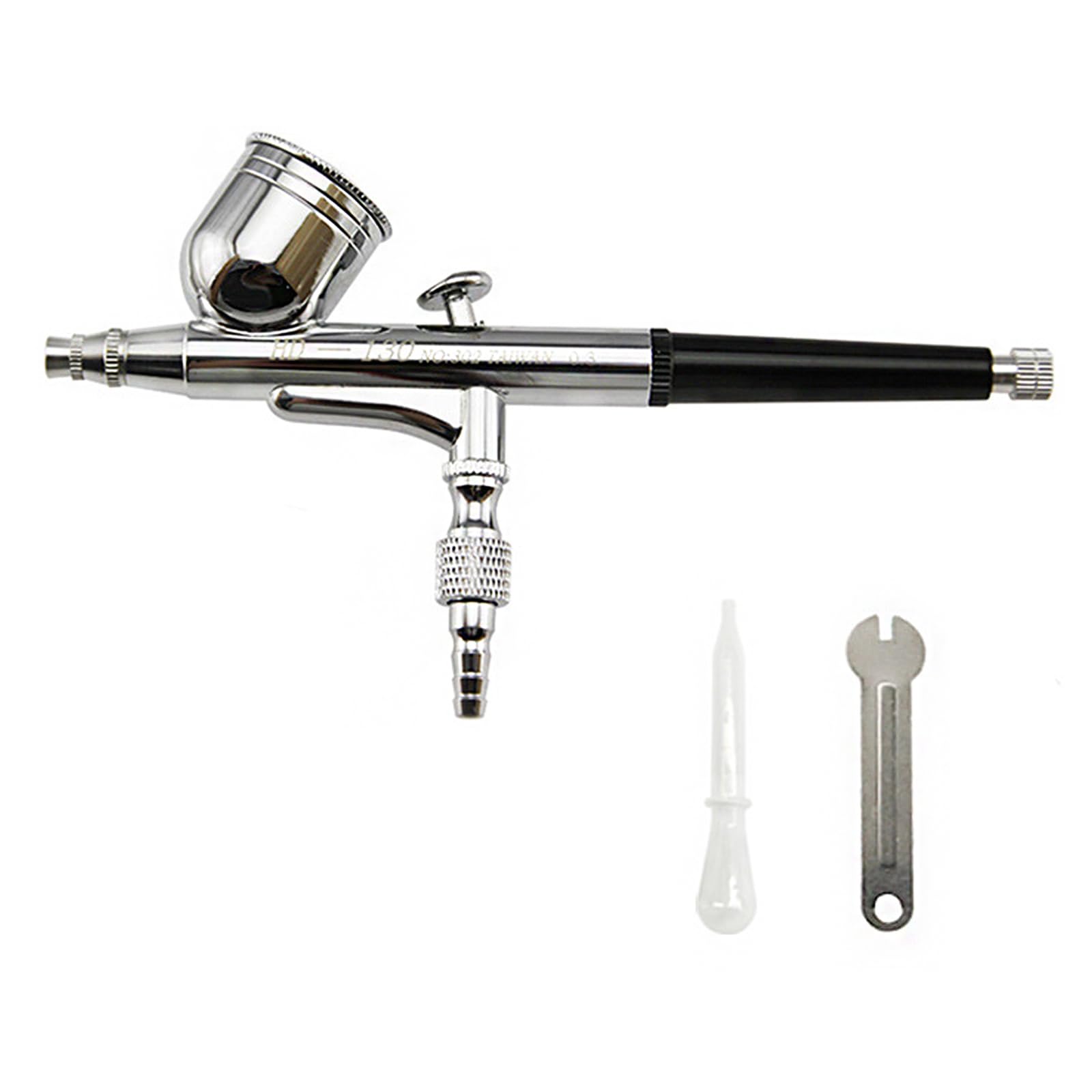 

BTtime Gravity Feed Double Action Airbrush 0.5mm Nozzle 7cc Cup Model Painting Art Craft