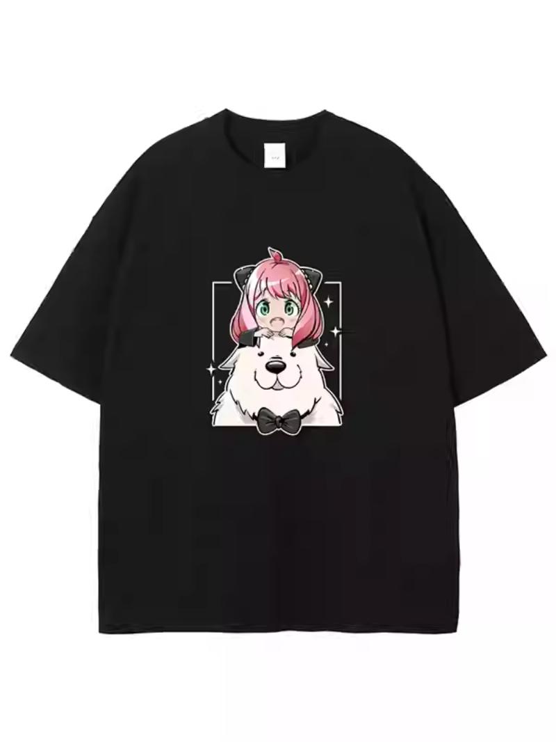 

MINISO Spy x Family Casual Short-Sleeve Trendy T-Shirt for Men and Women 4XL