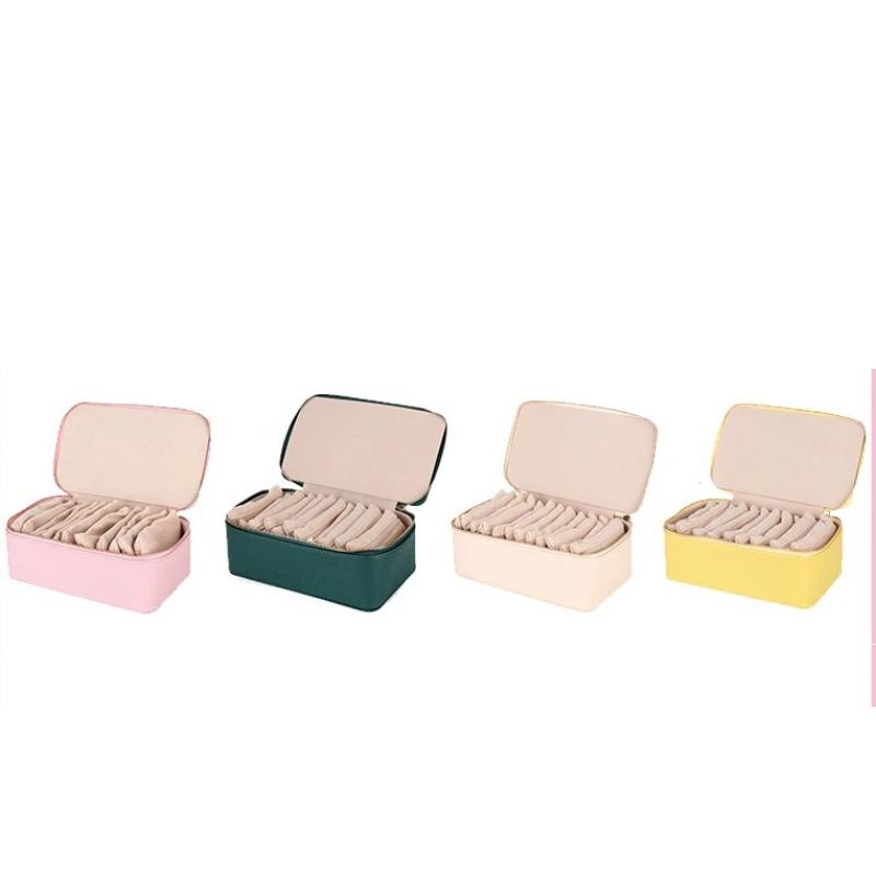 Travelling Jewelry Box Modern Luxury Portable Creative Small Pouch Bag Necklace Organizer Trinkets Storage Boxes Jewelry Display Ornaments Bags Gift