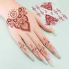 9pcs Lace Hollow Lace Fake Tattoos Indian Style Flower Fake Tattoos Hand Tattoo Stickers  Wedding