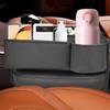 Car Seat Slot Storage Box Side Seat Filler Multipurpose Storage Box Leather Crevice Storage Organizer For Car Seat Slot Filler