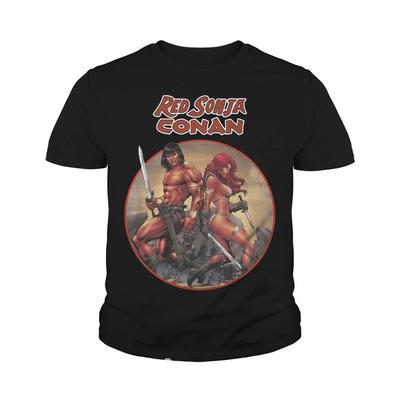 Conan The Barbarian and Red Sonja T Shirt Full Size S-5XL