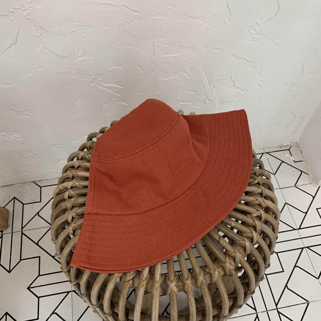Chapeau de pêcheur uni de base style japonais pour femmes, chapeau de soleil pliable, chapeau de protection solaire, chapeau polyvalent version coréenne, tendance pour hommes