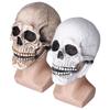 Cadılar Bayramı Kafatası Kaskı Lateks Hareketli Çene Tam Kafatası Kaskı Tatil Partisi Dekorasyonu Cosplay Cos
