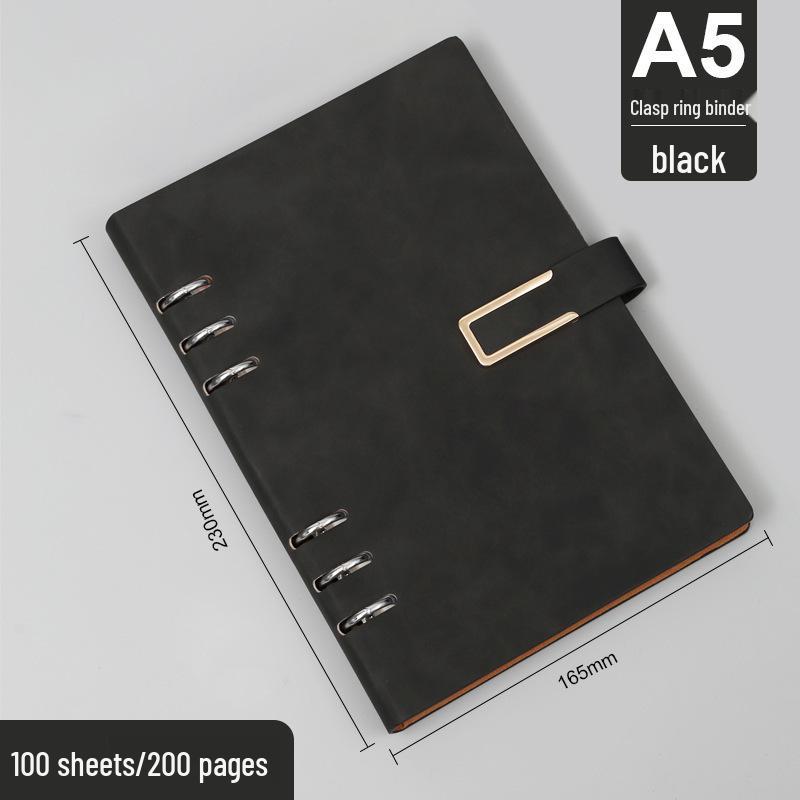 A5/B5 Loose-leaf Notepad: Business Meeting Notebook with Detachable Pages and Custom Logo Printing