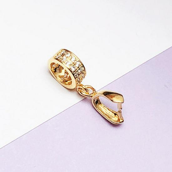 

Подвеска-клипса из стерлингового серебра 925 пробы с позолотой, с нефритом и янтарем золотой