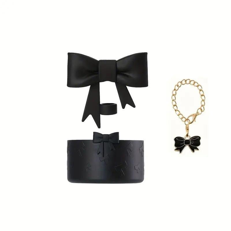 Sada doplňků pro Stanley Cup, Roztomilé ozdoby na slámku s mašličkou pro Stanley Cup 30/40oz Tumbler, Motýlí řetízek, Botka na Stanley Cup