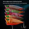 5 Pcs Floating Lures Popper Baits Fishing Artificial Hard Baits Popper Wobbler