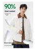 Men's Trendy American Retro Wave Pattern Duck Down Jacket - Lightweight, Warm Workwear Outerwear
